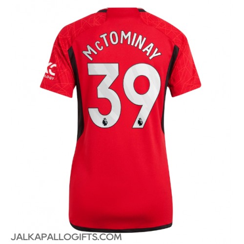 Manchester United Scott McTominay #39 Kotipaita Naiset 2023-24 Lyhythihainen